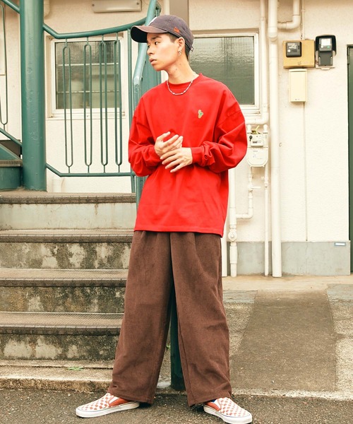 SPOC STORE（スポックストア）の「【SPOC STORE】サークルロゴ/SPCロゴ ロンT（Tシャツ/カットソー・メンズ・チャコールグレー/パープル/オフホワイト/オレンジ/ダークブルー/ケリー/コバルトブルー/ホワイト系/レッド系/ネイビー/アイボリー/グリーン/オートミール/スミクロ・S/M/L）」の13枚目の写真