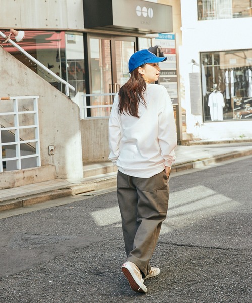 SPOC STORE（スポックストア）の「【SPOC STORE】サークルロゴ/SPCロゴ ロンT（Tシャツ/カットソー・メンズ・チャコールグレー/パープル/オフホワイト/オレンジ/ダークブルー/ケリー/コバルトブルー/ホワイト系/レッド系/ネイビー/アイボリー/グリーン/オートミール/スミクロ・S/M/L）」の21枚目の写真