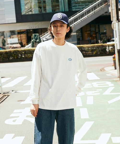 SPOC STORE（スポックストア）の「【SPOC STORE】サークルロゴ/SPCロゴ ロンT（Tシャツ/カットソー・メンズ・チャコールグレー/パープル/オフホワイト/オレンジ/ダークブルー/ケリー/コバルトブルー/ホワイト系/レッド系/ネイビー/アイボリー/グリーン/オートミール/スミクロ・S/M/L）」の16枚目の写真