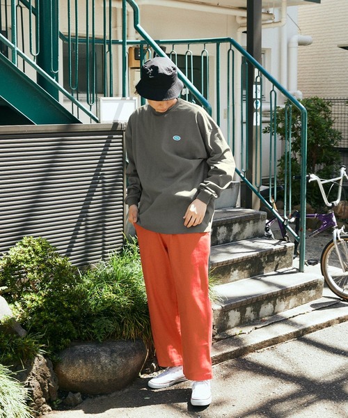 SPOC STORE（スポックストア）の「【SPOC STORE】サークルロゴ/SPCロゴ ロンT（Tシャツ/カットソー・メンズ・チャコールグレー/パープル/オフホワイト/オレンジ/ダークブルー/ケリー/コバルトブルー/ホワイト系/レッド系/ネイビー/アイボリー/グリーン/オートミール/スミクロ・S/M/L）」の22枚目の写真