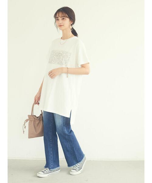 CRAFT STANDARD BOUTIQUE（クラフトスタンダードブティック）の「フレアーデニムパンツ　＊◇（デニムパンツ・レディース・ライトインディゴブルー/ブルー系その他・S/M/L）」の13枚目の写真