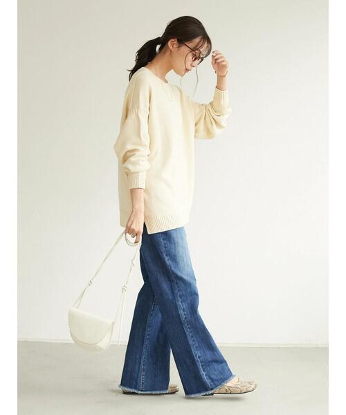 CRAFT STANDARD BOUTIQUE（クラフトスタンダードブティック）の「フレアーデニムパンツ　＊◇（デニムパンツ・レディース・ライトインディゴブルー/ブルー系その他・S/M/L）」の18枚目の写真