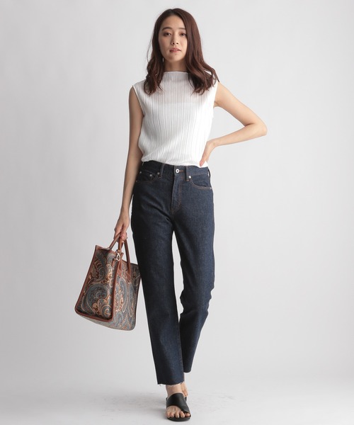 Andemiu（アンデミュウ）の「プリーツメロウカットソー959380（Tシャツ/カットソー・レディース・オフホワイト/ブラック/ベージュ・FREE）」の16枚目の写真