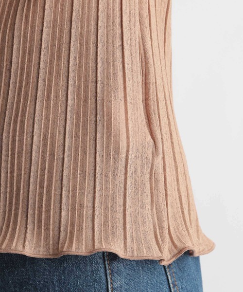 Andemiu（アンデミュウ）の「プリーツメロウカットソー959380（Tシャツ/カットソー・レディース・オフホワイト/ブラック/ベージュ・FREE）」の9枚目の写真