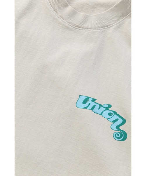 UNION(UNION TOKYO)(ユニオン)の「DISCO 45 TEE UNION ユニオン Tシャツ(Tシャツ/カットソー・メンズ・グレー/ホワイト×レッド/ブラック×ブルー/ブルー/ブラック×ホワイト/ホワイト×イエロー/ホワイト×グリーン/ブラック×ピンク・MEDIUM/LARGE/SMALL/X-LARGE)」の22枚目の写真