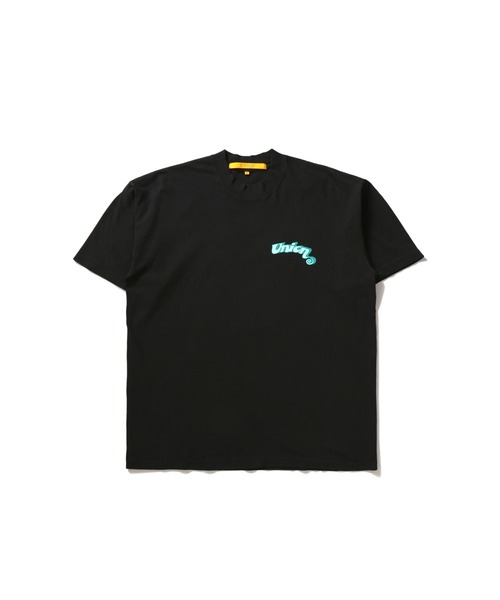 UNION(UNION TOKYO)(ユニオン)の「DISCO 45 TEE UNION ユニオン Tシャツ(Tシャツ/カットソー・メンズ・グレー/ホワイト×レッド/ブラック×ブルー/ブルー/ブラック×ホワイト/ホワイト×イエロー/ホワイト×グリーン/ブラック×ピンク・MEDIUM/LARGE/SMALL/X-LARGE)」の18枚目の写真