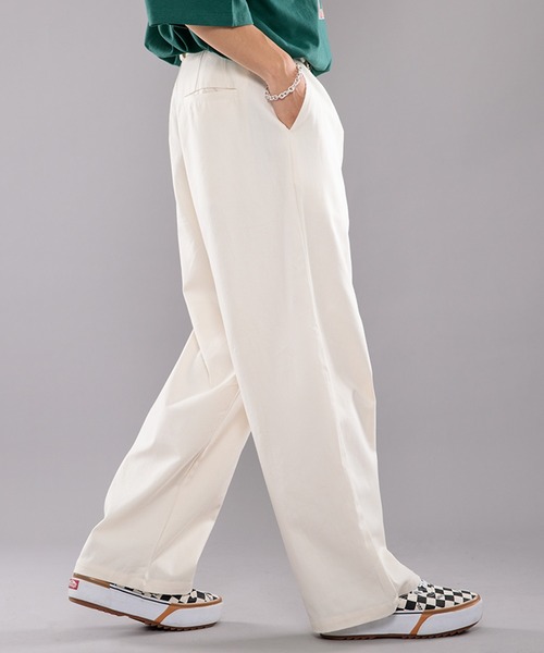 kutir（クティール）の「ワイドタックチノパンツ（チノパンツ・メンズ・ライトブルー/オフホワイト/オレンジ/グリーン・SMALL/MEDIUM/LARGE）」の16枚目の写真