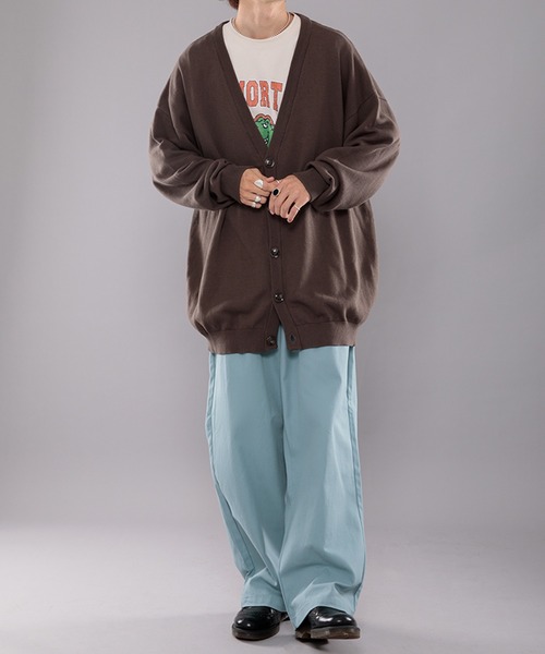 kutir（クティール）の「ワイドタックチノパンツ（チノパンツ・メンズ・ライトブルー/オフホワイト/オレンジ/グリーン・SMALL/MEDIUM/LARGE）」の13枚目の写真