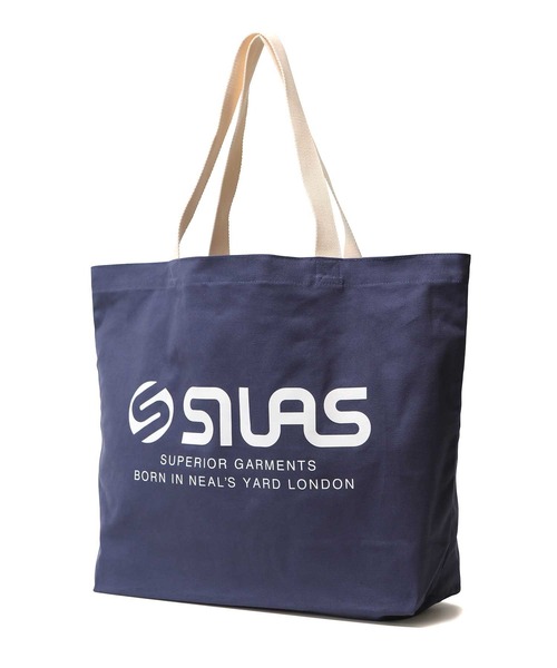 SILAS（サイラス）の「SILAS BIG TOTE BAG サイラス ビッグトートバッグ（トートバッグ・メンズ・ホワイト/ブラック/オリーブ/ネイビー・ONE SIZE）」の4枚目の写真
