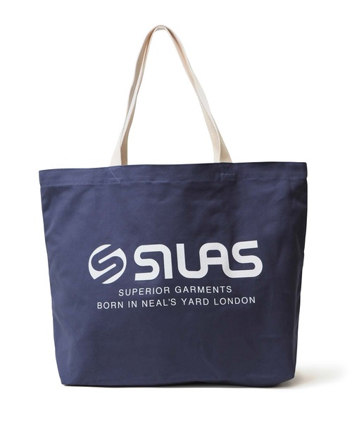 SILAS（サイラス）の「SILAS BIG TOTE BAG サイラス ビッグトートバッグ（トートバッグ・メンズ・ホワイト/ブラック/オリーブ/ネイビー・ONE SIZE）」の12枚目の写真