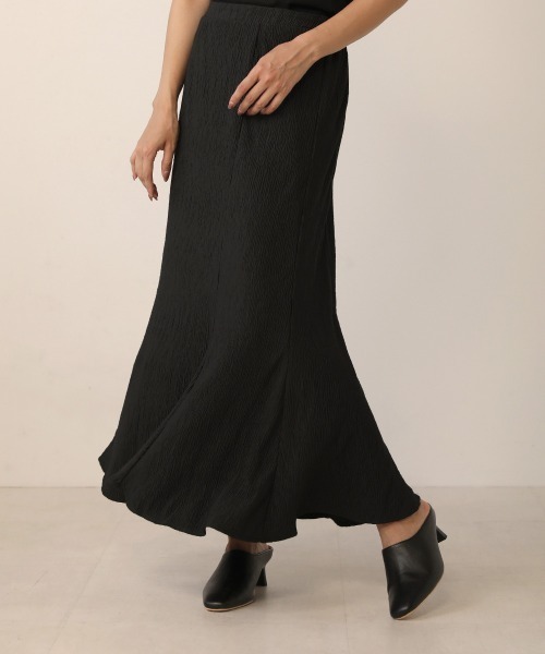 Bou Jeloud(ブージュルード)の「【WEB限定】ストレッチマーメイドスカート(スカート・レディース・ブラック/ベージュ/ブラウン/ライトカーキ・FREE)」の2枚目の写真