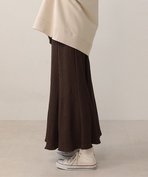 Bou Jeloud(ブージュルード)の「【WEB限定】ストレッチマーメイドスカート(スカート・レディース・ブラック/ベージュ/ブラウン/ライトカーキ・FREE)」の5枚目の写真