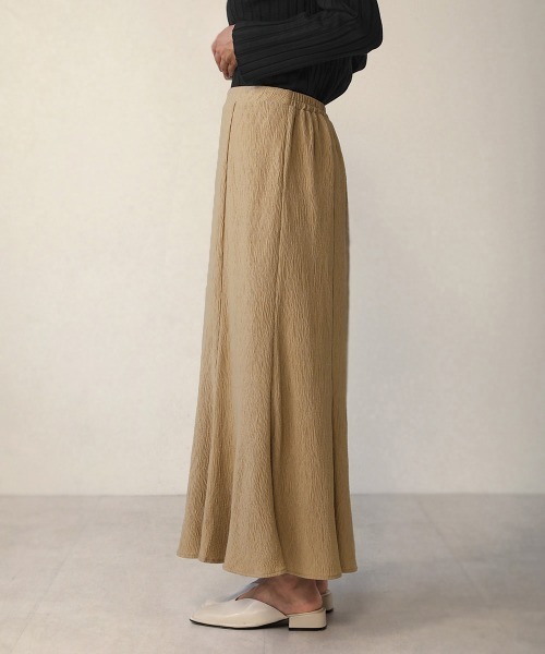 Bou Jeloud(ブージュルード)の「【WEB限定】ストレッチマーメイドスカート(スカート・レディース・ブラック/ベージュ/ブラウン/ライトカーキ・FREE)」の12枚目の写真