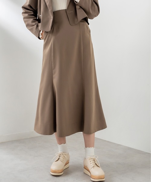 OLIVE des OLIVE（オリーブデオリーブ）の「ビタースイーツマーメイドフレアスカート（スカート・レディース・ブラウン/ライム/ライトブラウン/グレイッシュベージュ・FREE）」の2枚目の写真