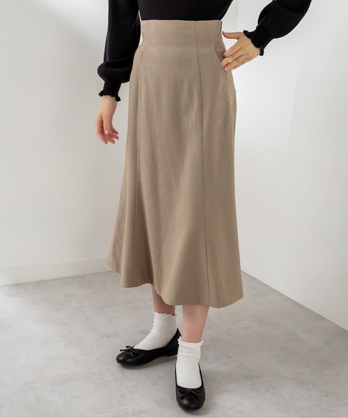 OLIVE des OLIVE（オリーブデオリーブ）の「ビタースイーツマーメイドフレアスカート（スカート・レディース・ブラウン/ライム/ライトブラウン/グレイッシュベージュ・FREE）」の3枚目の写真