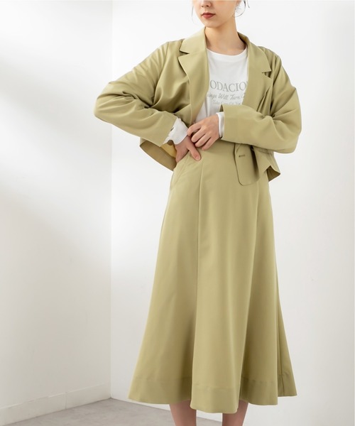 OLIVE des OLIVE（オリーブデオリーブ）の「ビタースイーツマーメイドフレアスカート（スカート・レディース・ブラウン/ライム/ライトブラウン/グレイッシュベージュ・FREE）」の5枚目の写真