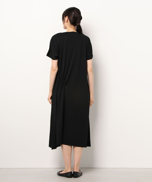 LOVELESS（ラブレス）の「サイドギャザーポンチドレス（ワンピース・レディース・ブラック/ベージュ系その他・36）」の14枚目の写真