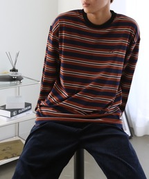 TUTTU | マルチボーダー　ロングTシャツ(Tシャツ/カットソー)