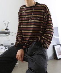 TUTTU | マルチボーダー　ロングTシャツ(Tシャツ/カットソー)