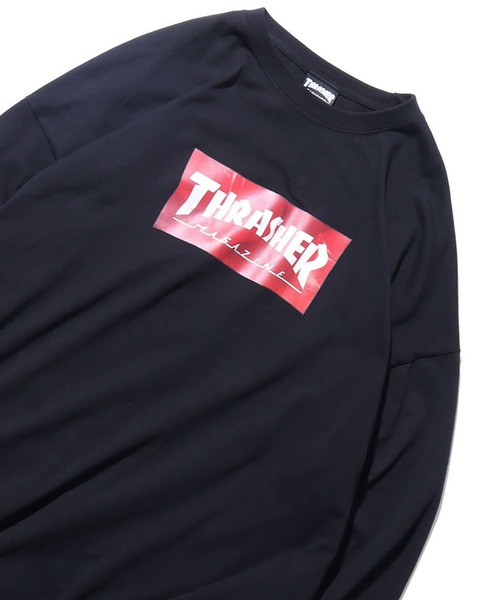セール Thrasher スラッシャー Crumple L S Tee フロントロゴ ロンt Tシャツ カットソー Thrasher スラッシャー のファッション通販 Zozotown