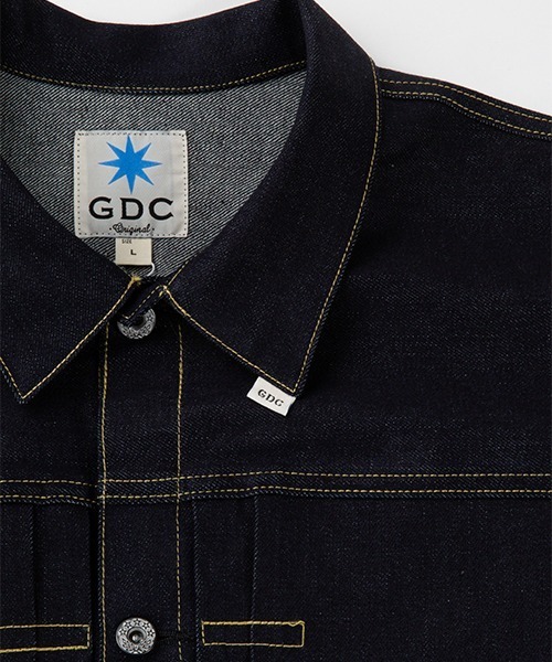 GDC（ジーディーシー）の「NONWASH DENIM JACKET（デニムジャケット・メンズ・インディゴブルー・SMALL/MEDIUM/LARGE）」の10枚目の写真