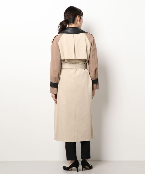 SISLEY（シスレー）の「配色トレンチコート（トレンチコート・レディース・ライトベージュ・42/44/40/38）」の9枚目の写真