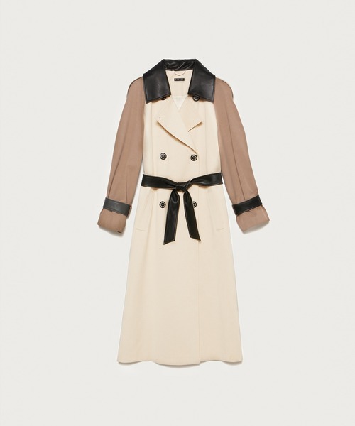 SISLEY（シスレー）の「配色トレンチコート（トレンチコート・レディース・ライトベージュ・42/44/40/38）」の6枚目の写真