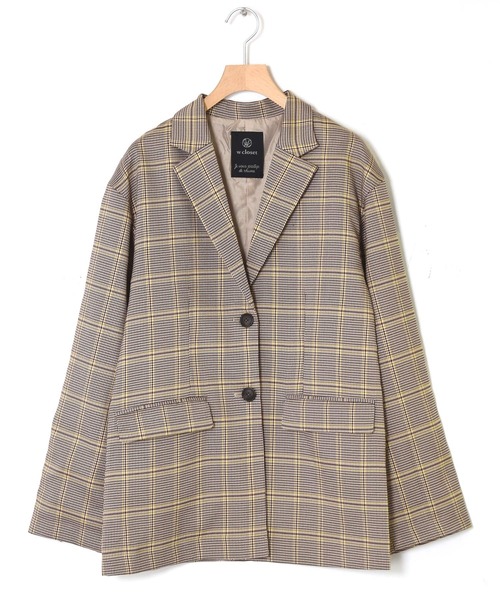 w closet（ダブルクローゼット）の「【SETUP対応】シングル前テーラードジャケット（テーラードジャケット・レディース・ベージュ系その他/ブラック系その他・FREE）」の21枚目の写真