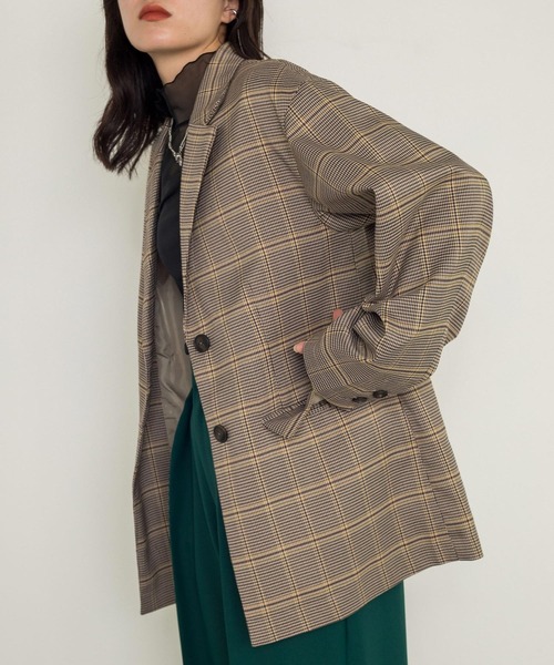 w closet（ダブルクローゼット）の「【SETUP対応】シングル前テーラードジャケット（テーラードジャケット・レディース・ベージュ系その他/ブラック系その他・FREE）」の18枚目の写真