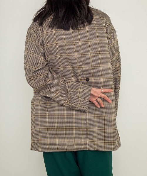 w closet（ダブルクローゼット）の「【SETUP対応】シングル前テーラードジャケット（テーラードジャケット・レディース・ベージュ系その他/ブラック系その他・FREE）」の17枚目の写真