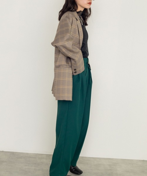 w closet（ダブルクローゼット）の「【SETUP対応】シングル前テーラードジャケット（テーラードジャケット・レディース・ベージュ系その他/ブラック系その他・FREE）」の16枚目の写真