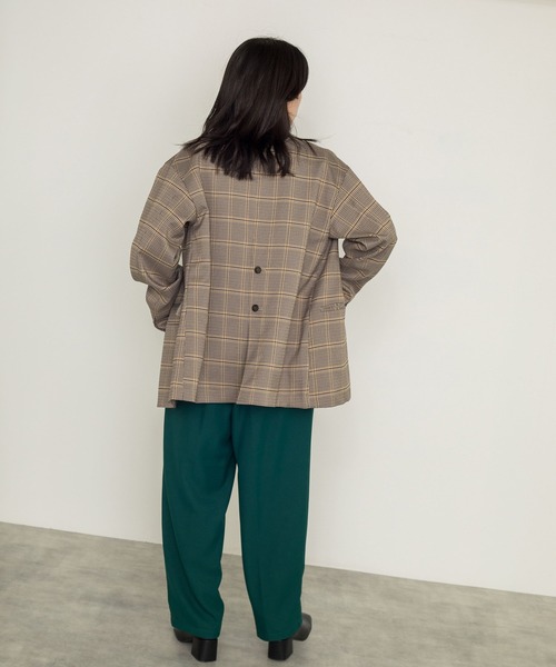 w closet（ダブルクローゼット）の「【SETUP対応】シングル前テーラードジャケット（テーラードジャケット・レディース・ベージュ系その他/ブラック系その他・FREE）」の13枚目の写真