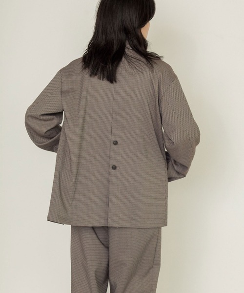 w closet（ダブルクローゼット）の「【SETUP対応】シングル前テーラードジャケット（テーラードジャケット・レディース・ベージュ系その他/ブラック系その他・FREE）」の7枚目の写真