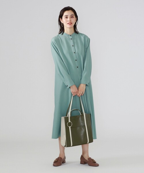 CAST:（キャストコロン）の「カラーコンビトートバッグ（トートバッグ・レディース・ベージュ/オフホワイト・FREE）」の7枚目の写真