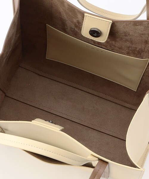 CAST:（キャストコロン）の「カラーコンビトートバッグ（トートバッグ・レディース・ベージュ/オフホワイト・FREE）」の14枚目の写真