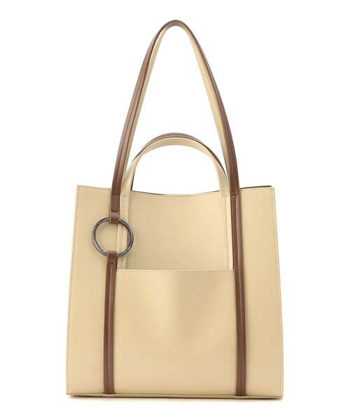 CAST:（キャストコロン）の「カラーコンビトートバッグ（トートバッグ・レディース・ベージュ/オフホワイト・FREE）」の22枚目の写真
