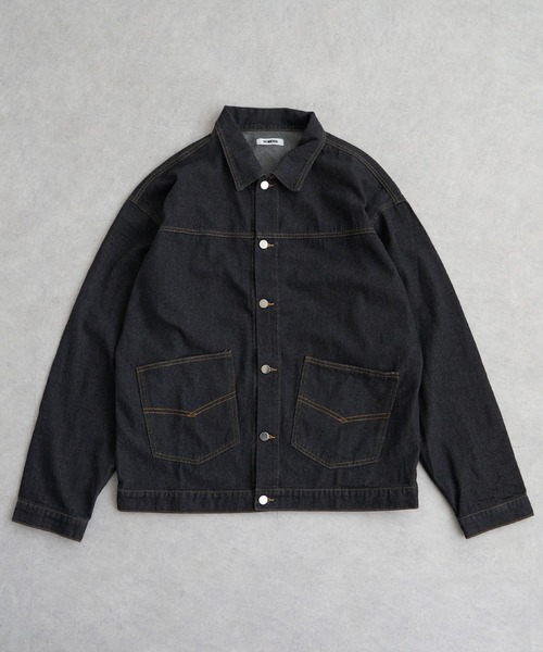 NO NEED(ノーニード)の「ビッグポケットオーバーサイズ デニムカバーオールジャケット / セットアップ可能(デニムジャケット・メンズ・ブルー/ブラック/ライトブルー/ホワイト・フリ-)」の20枚目の写真