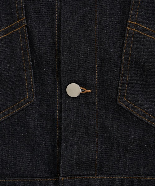 NO NEED(ノーニード)の「ビッグポケットオーバーサイズ デニムカバーオールジャケット / セットアップ可能(デニムジャケット・メンズ・ブルー/ブラック/ライトブルー/ホワイト・フリ-)」の15枚目の写真