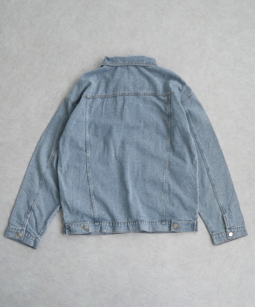 NO NEED(ノーニード)の「ビッグポケットオーバーサイズ デニムカバーオールジャケット / セットアップ可能(デニムジャケット・メンズ・ブルー/ブラック/ライトブルー/ホワイト・フリ-)」の22枚目の写真