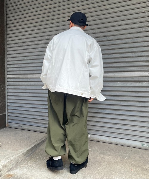 セール】ビッグポケットオーバーサイズ デニムカバーオールジャケット