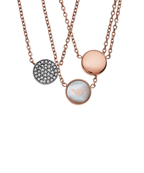 EMPORIO ARMANI(エンポリオアルマーニ)の「エンポリオ・アルマーニ アクセサリー レディース ネックレス ローズゴールド EGS2309221(ネックレス・レディース・ピンクゴールド・FREE)」の4枚目の写真