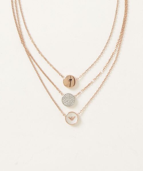 EMPORIO ARMANI(エンポリオアルマーニ)の「エンポリオ・アルマーニ アクセサリー レディース ネックレス ローズゴールド EGS2309221(ネックレス・レディース・ピンクゴールド・FREE)」の6枚目の写真