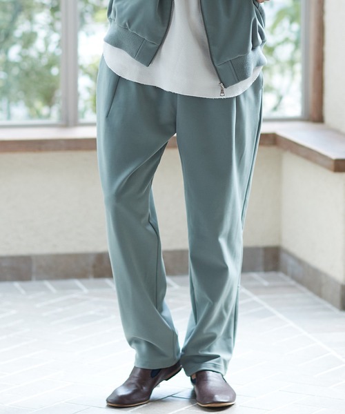 CAMBIO(カンビオ)の「mp9497-タックワイドイージーパンツ(その他パンツ・メンズ・ベージュ/グリーン/ブラック・M/L)」の2枚目の写真