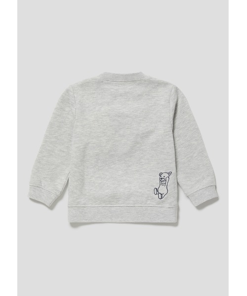 Design Tshirts Store graniph（デザイン　ティーシャツ　ストア　グラニフ）の「3Dコントロールベア｜ベビー3Dポケットスウェット（スウェット・キッズ・ヘザーグレー・90/80）」の2枚目の写真