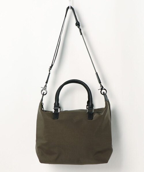 VitaFelice（ヴィータフェリーチェ）の「ナイロン2wayコンビトートバッグ（トートバッグ・レディース・カーキ/グレー/ブラック/ピンク系その他/ミント/ベージュ/チャコールグレー/ブルー・FREE）」の5枚目の写真