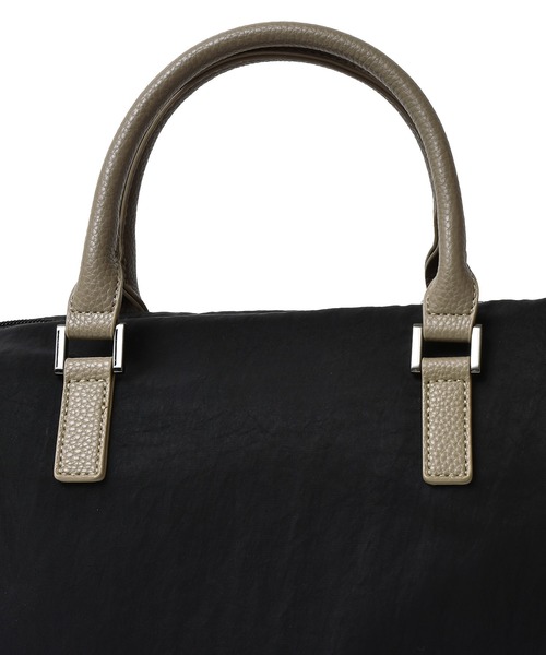 VitaFelice（ヴィータフェリーチェ）の「ナイロン2wayコンビトートバッグ（トートバッグ・レディース・カーキ/グレー/ブラック/ピンク系その他/ミント/ベージュ/チャコールグレー/ブルー・FREE）」の16枚目の写真