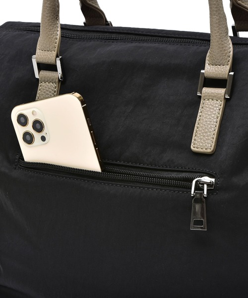 VitaFelice（ヴィータフェリーチェ）の「ナイロン2wayコンビトートバッグ（トートバッグ・レディース・カーキ/グレー/ブラック/ピンク系その他/ミント/ベージュ/チャコールグレー/ブルー・FREE）」の17枚目の写真