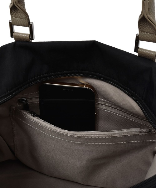 VitaFelice（ヴィータフェリーチェ）の「ナイロン2wayコンビトートバッグ（トートバッグ・レディース・カーキ/グレー/ブラック/ピンク系その他/ミント/ベージュ/チャコールグレー/ブルー・FREE）」の19枚目の写真