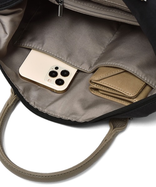 VitaFelice（ヴィータフェリーチェ）の「ナイロン2wayコンビトートバッグ（トートバッグ・レディース・カーキ/グレー/ブラック/ピンク系その他/ミント/ベージュ/チャコールグレー/ブルー・FREE）」の20枚目の写真