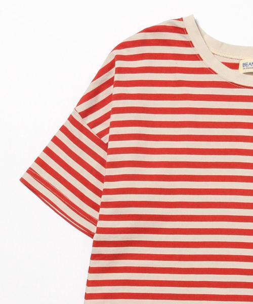 BEAMS BOY（ビームスボーイ）の「BEAMS BOY / 1cm ボーダー クルー ショートスリーブ ワンピース（ワンピース・レディース・レッド/グリーン/ネイビー・ONE SIZE）」の17枚目の写真
